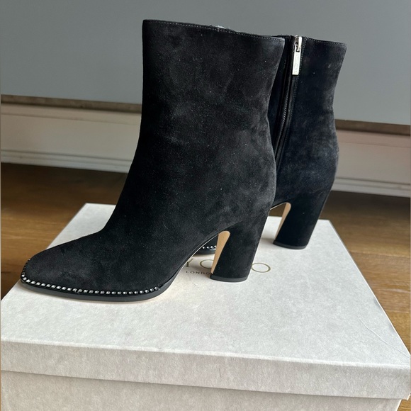 JIMMY CHOO  Women’s Mavin suede ankle boots in black.        Size 37 - Picture 2 of 7